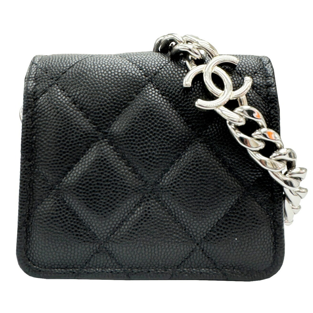 CHANEL Chain Shoulder Bag Matelasse Caviar Skin